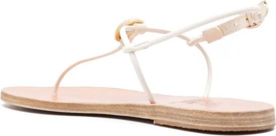 Ancient Greek Sandals Dimitra leather sandals White