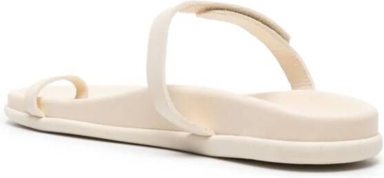 Ancient Greek Sandals Dokos leather flip flops White