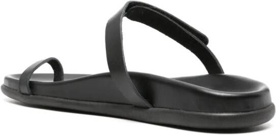 Ancient Greek Sandals Dokos touch-strap sandals Black