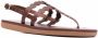 Ancient Greek Sandals Dryad leather strap sandals Brown - Thumbnail 2