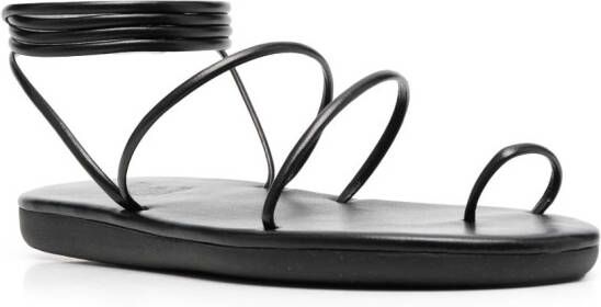 Ancient Greek Sandals Du open-toe leather sandals Black