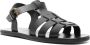 Ancient Greek Sandals Ektoras flat leather sandals Black - Thumbnail 2