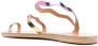 Ancient Greek Sandals Elafonisos metallic-finish sandals Purple - Thumbnail 3