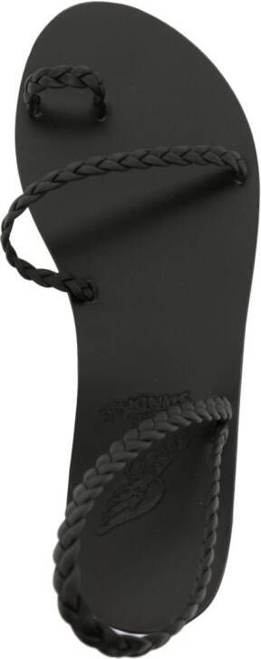 Ancient Greek Sandals Eleftheria open-toe sandals Black