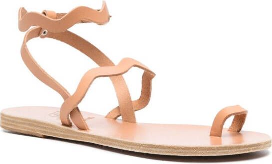 Ancient Greek Sandals Elounda flat leather sandals Neutrals