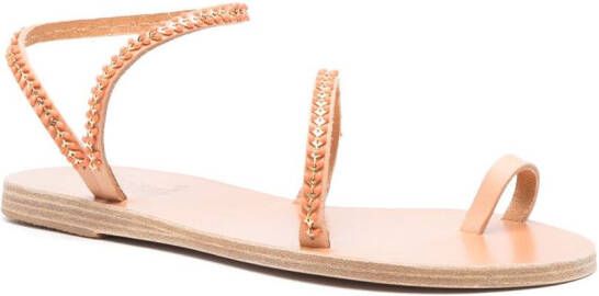 Ancient Greek Sandals enamel-detail strappy leather sandals Neutrals