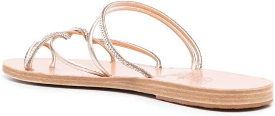 Ancient Greek Sandals Fantasia leather flip flop Gold