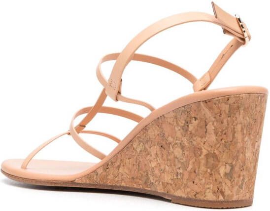 Ancient Greek Sandals Fay leather wedge sandals Neutrals
