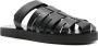 Ancient Greek Sandals Filoklis flat leather sandals Black - Thumbnail 2