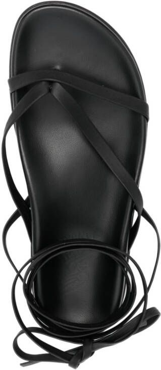 Ancient Greek Sandals Glykeria leather sandals Black