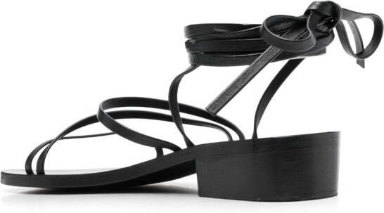 Ancient Greek Sandals Hara leather sandals Black