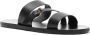 Ancient Greek Sandals Ifiklis flat leather sandals Black - Thumbnail 2
