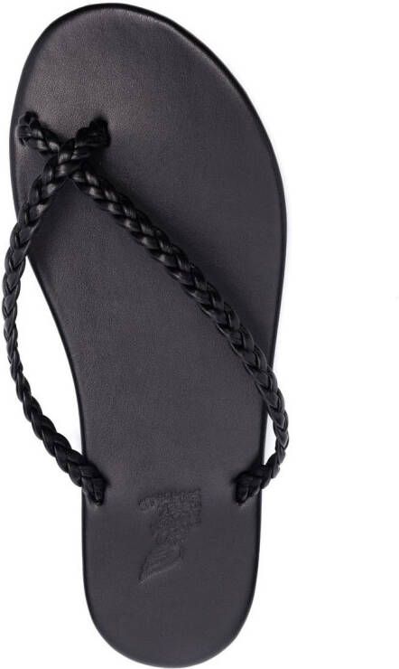 Ancient Greek Sandals Ioulia braid-strap sandals Black