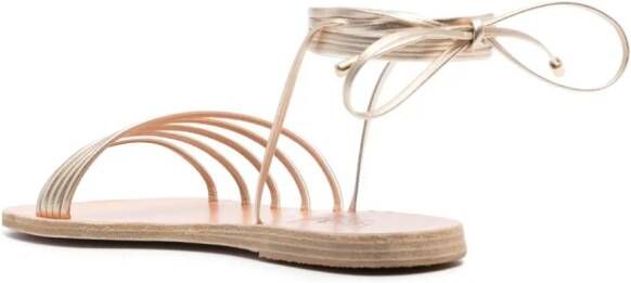 Ancient Greek Sandals Ipoliti ankle-tie sandals Gold