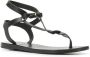 Ancient Greek Sandals Ismene sandals Black - Thumbnail 2