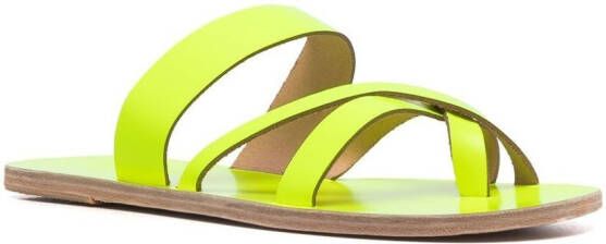 Ancient Greek Sandals Jason cross-strap flip-flops Yellow