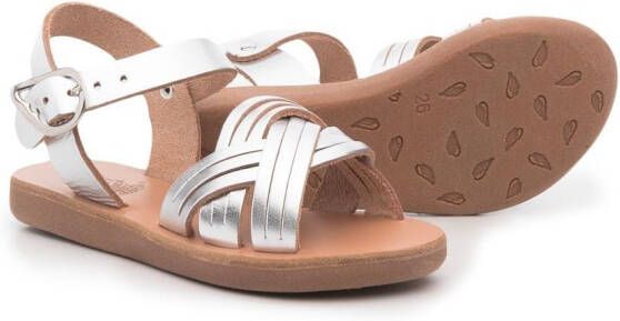 ANCIENT GREEK SANDALS KIDS Electra open-toe sandals Silver