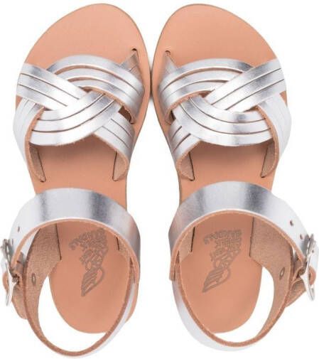 ANCIENT GREEK SANDALS KIDS Electra open-toe sandals Silver