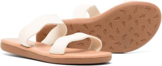 ANCIENT GREEK SANDALS KIDS Kastros flat sandals White
