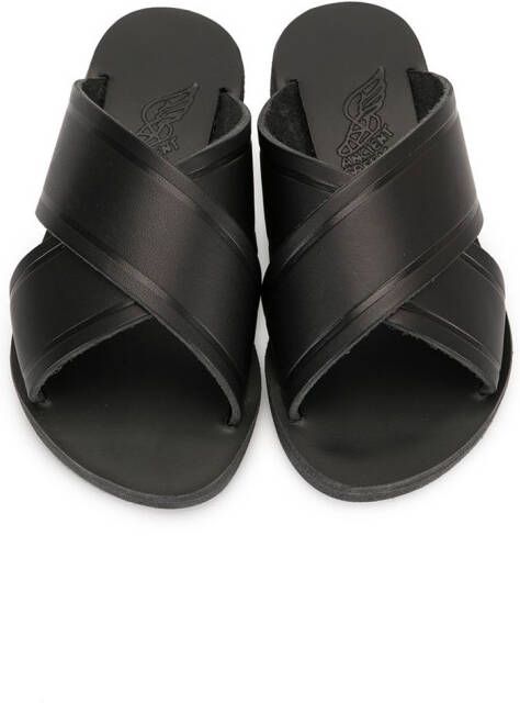 ANCIENT GREEK SANDALS KIDS Little Thais sandals Black