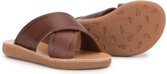 ANCIENT GREEK SANDALS KIDS Little Thais sandals Brown