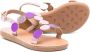 ANCIENT GREEK SANDALS KIDS Little Uranos leather sandals Purple - Thumbnail 2