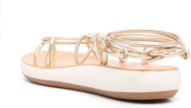 Ancient Greek Sandals lace-up minimal sandals Gold