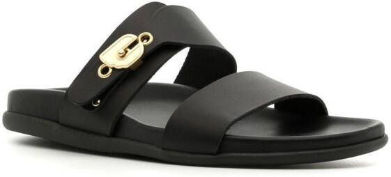 Ancient Greek Sandals Latria leather sandals Black