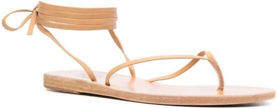 Ancient Greek Sandals leather ankle-tie sandals Neutrals