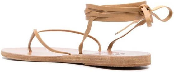 Ancient Greek Sandals leather ankle-tie sandals Neutrals
