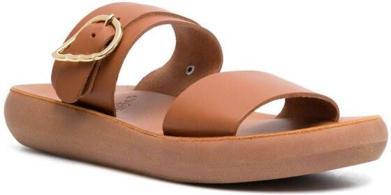 Ancient Greek Sandals leather slip-on sandals Brown