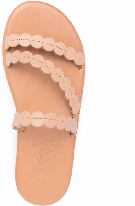 Ancient Greek Sandals leather slip on sandals Neutrals