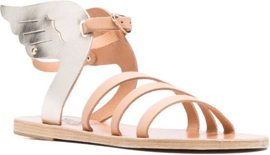 Ancient Greek Sandals leather wing-design sandals Neutrals
