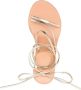 Ancient Greek Sandals Lithi 75mm leather wedge sandals Gold - Thumbnail 4