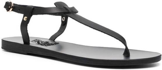 Ancient Greek Sandals Lito leather sandals Black