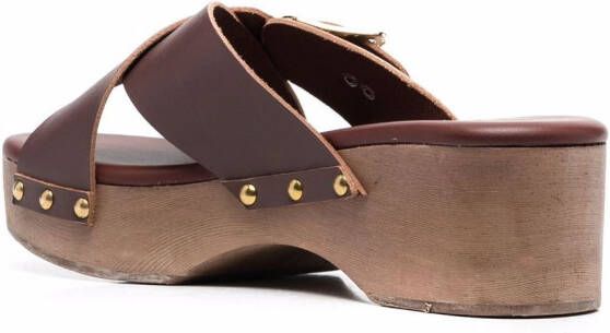 Ancient Greek Sandals Marilisa clog sandals Brown