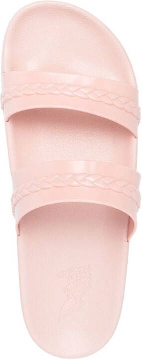 Ancient Greek Sandals Meli double-strap slides Pink