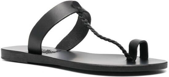 Ancient Greek Sandals Melpomeni greek sandals Black