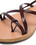 Ancient Greek Sandals Morfi leather sandals Brown - Thumbnail 4