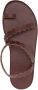 Ancient Greek Sandals multi-strap leather sandals Brown - Thumbnail 4
