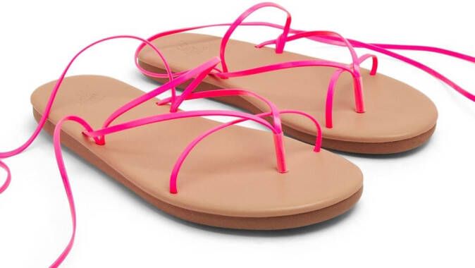 Ancient Greek Sandals multi-way strap leather sandals Pink