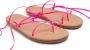 Ancient Greek Sandals multi-way strap leather sandals Pink - Thumbnail 5