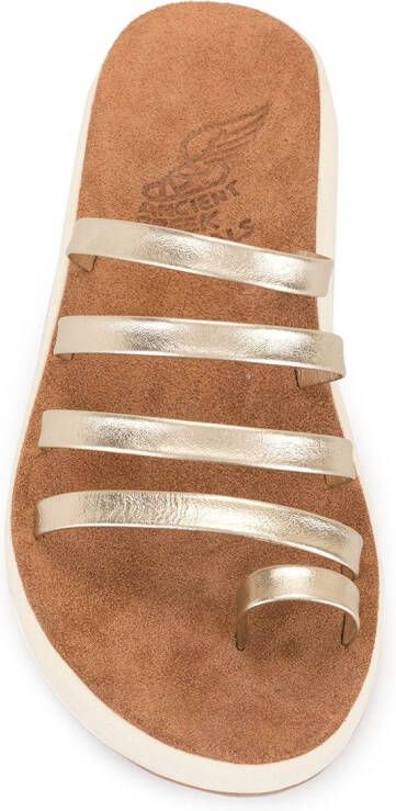 Ancient Greek Sandals Niki metallic sandals Gold