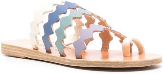 Ancient Greek Sandals Niki Onda leather sandals Blue