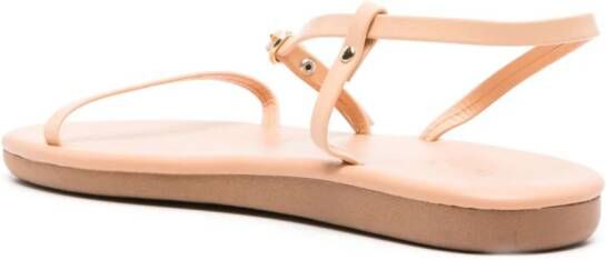 Ancient Greek Sandals Niove flat leather sandals Neutrals