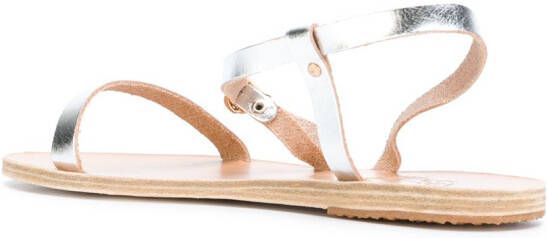 Ancient Greek Sandals Niove flat sandals Metallic