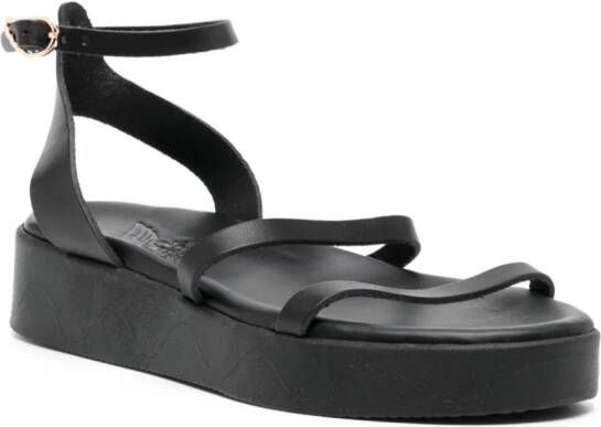 Ancient Greek Sandals Nissida 40mm leather sandals Black