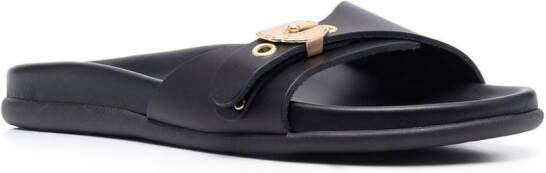 Ancient Greek Sandals Odi open-toe slides Black