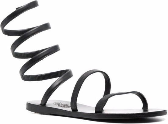 Ancient Greek Sandals Ofis ankle-wrap sandals Black