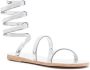 Ancient Greek Sandals Ofisall wrap-around strap sandals Silver - Thumbnail 2
